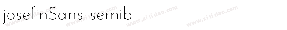 josefinSans semib字体转换